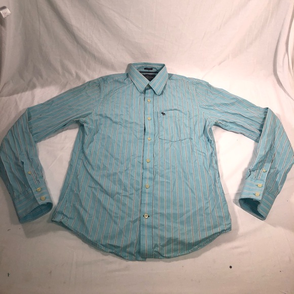 Abercrombie & Fitch Other - Men’s Abercrombie & Fitch Small Logo Striped Long Sleeve Button Up Shirt Large